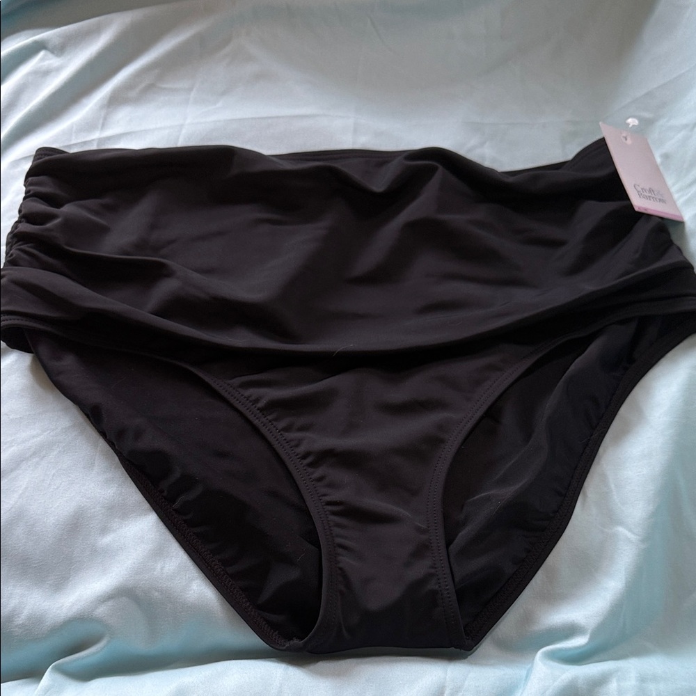 Kohl's Croft & Barrow Black high waisted Swimwear
